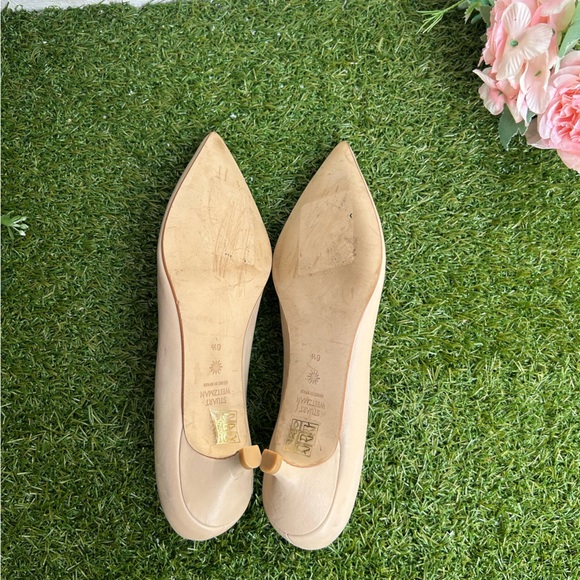 STUART WEITZMAN Nude women pumps kitten heel size 6.5 (store display) like new - Picture 13 of 16